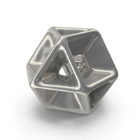 Silver Geometric Shaped Showpiece PNG & PSD Images