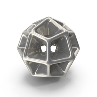 Silver Geometric Shaped Showpiece PNG & PSD Images