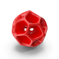 Red Plastic Geometric Shaped Showpiece PNG & PSD Images