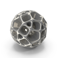 Silver Geometric Shaped Showpiece PNG & PSD Images