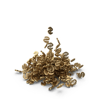 Falling Dollars Gold PNG & PSD Images
