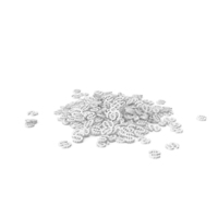 Dollars White PNG & PSD Images