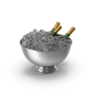 Champagne Bowl With Ice PNG & PSD Images
