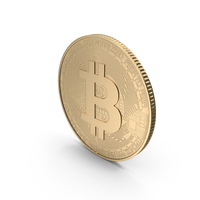 Gold BitCoin PNG & PSD Images