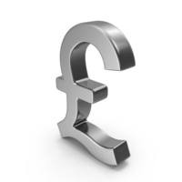Silver Pound Sterling Money Symbol PNG & PSD Images