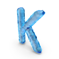 Ice Alphabet K PNG & PSD Images