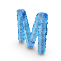 Ice Alphabet M PNG & PSD Images
