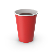 Red Paper Cup With Coffee PNG & PSD Images