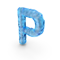 Ice Alphabet P PNG & PSD Images