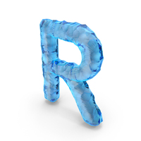 Ice Alphabet R PNG & PSD Images