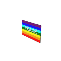 Embroidered Peace Flag Patch PNG & PSD Images