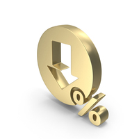 Percent Download Gold PNG & PSD Images