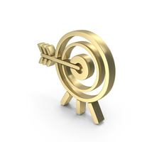 Golden Bullseye Symbol PNG & PSD Images