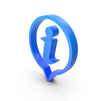 Blue Info Pin Symbol PNG & PSD Images