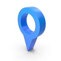 Blue Location Pin PNG & PSD Images