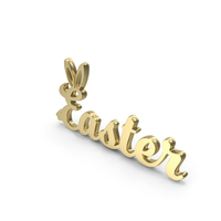 Gold Easter Festival Symbol PNG & PSD Images