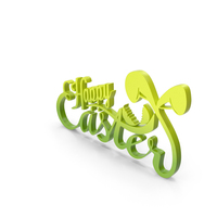 Festival Happy Easter Rabbit Banner Green PNG & PSD Images