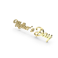 Gold Mother's Day Logo PNG & PSD Images