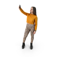 Girl Clicks A Selfie PNG & PSD Images