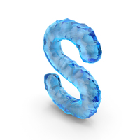 Ice Alphabet S PNG & PSD Images