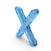 Ice Alphabet X PNG & PSD Images