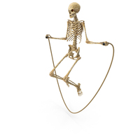 Worn Skeleton Rope Jumping PNG & PSD Images