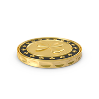 Casino Chip With Clover Sign PNG & PSD Images