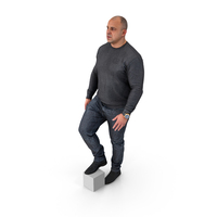 Man Standing With A Leg Over A Block PNG & PSD Images