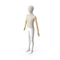Flexible Child Mannequin Neutral Pose PNG & PSD Images