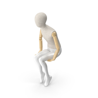 Flexible Child Mannequin Sitting Pose PNG & PSD Images