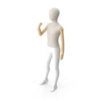 Flexible Child Mannequin Standing Pose PNG & PSD Images