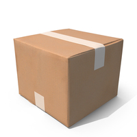 Sealed Cardboard Box PNG & PSD Images