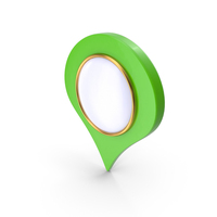 Green Location Symbol PNG & PSD Images