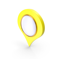 Yellow Location Symbol PNG & PSD Images