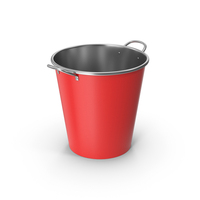 Red Metal Bucket PNG & PSD Images