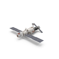 ISS Zvezda Module with Progress Spacecraft PNG & PSD Images