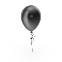 黑色气球PNG和PSD图像
