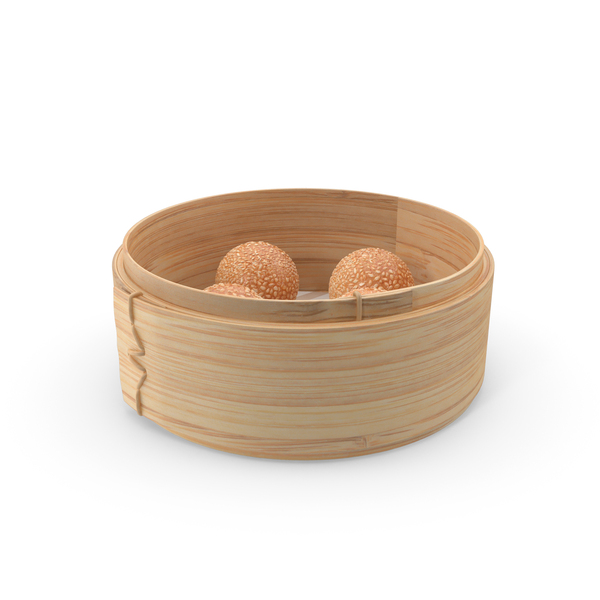 Dimsum In A Wooden Container PNG & PSD Images