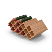 Wooden Wine Rack PNG & PSD Images