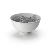 White Champagne Bowl With Ice PNG & PSD Images