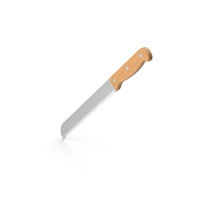 Kitchen Knife With Wooden Handle PNG & PSD Images