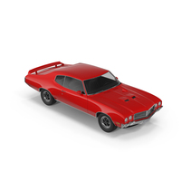 Red Muscle Car PNG & PSD Images
