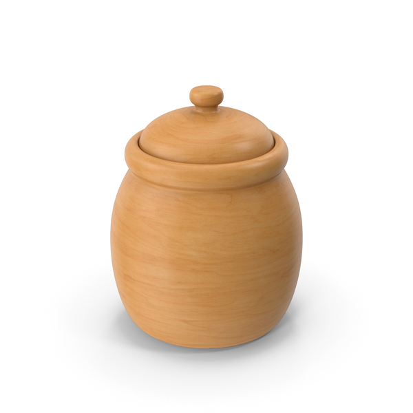 Wooden Honey Pot PNG & PSD Images