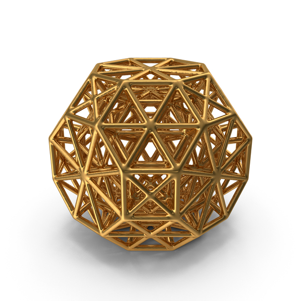 Geometric Shape Gold PNG & PSD Images