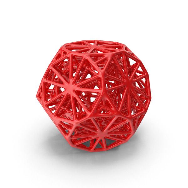 Geometric Shape Plastic Red PNG & PSD Images