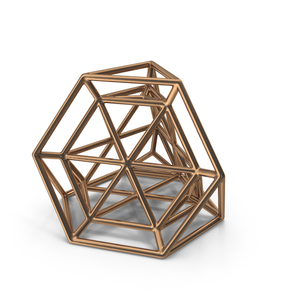 Geometric Shape Bronze PNG & PSD Images