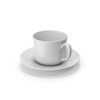 Ceramic Tea Cup With Saucer PNG & PSD Images
