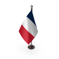 France Flag On A Plastic Stand PNG & PSD Images