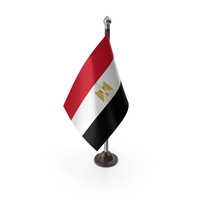 Egypt Flag On A Plastic Stand PNG & PSD Images