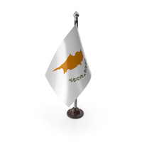 Cyprus Flag On A Plastic Stand PNG & PSD Images